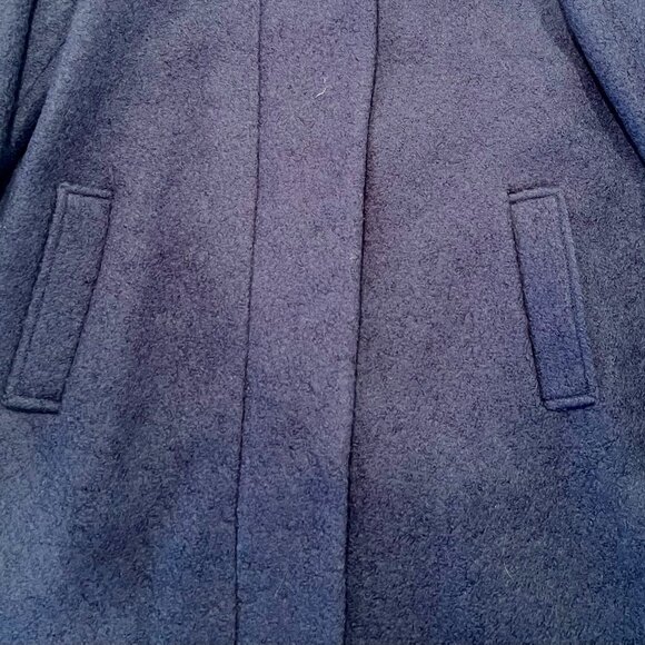 NWT Marc New York Verda Slim Wool-Blend Coat Blue XL - Picture 4 of 8